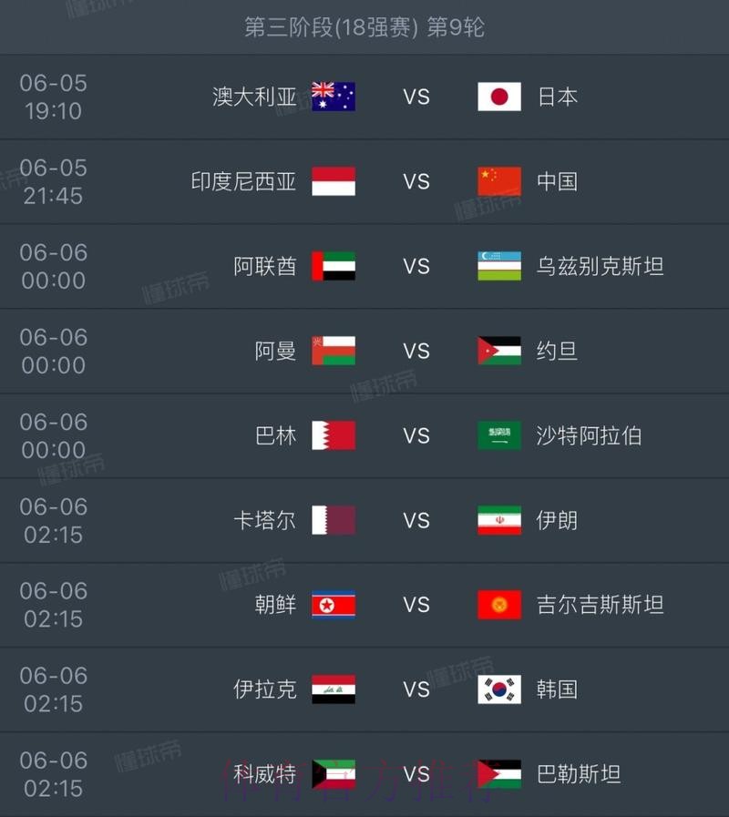 世界杯完整赛程今日 世界杯完整赛程今日