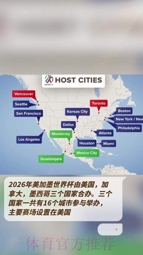 2026美加墨世界杯美国在哪举办 2026美加墨世界杯美国在哪举办